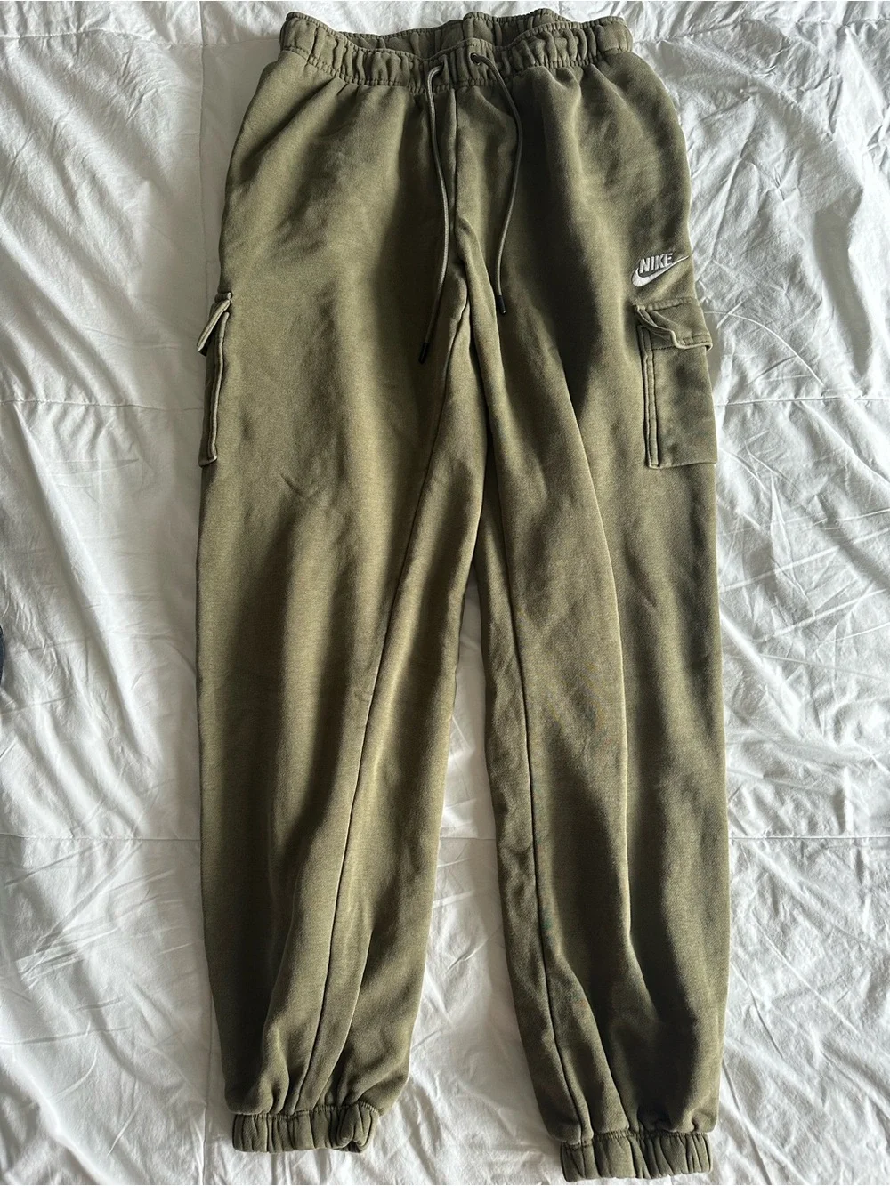 Nike Olive Cargo Joggers with Side Pocket